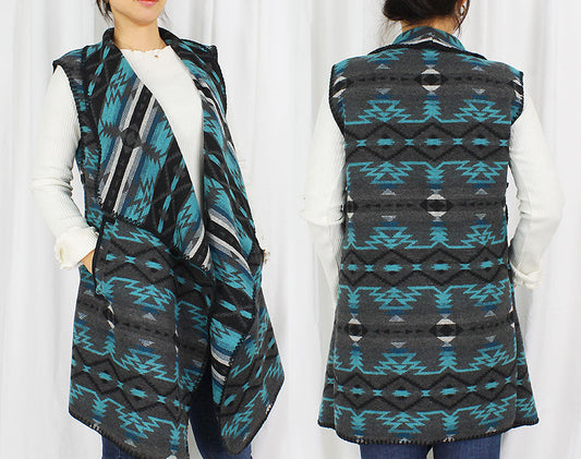 WESTERN PATTERN VEST W/POCKET