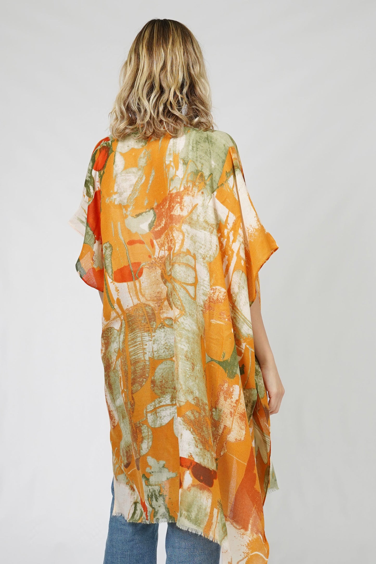 ABSTRACT PRINT KIMONO/VEST