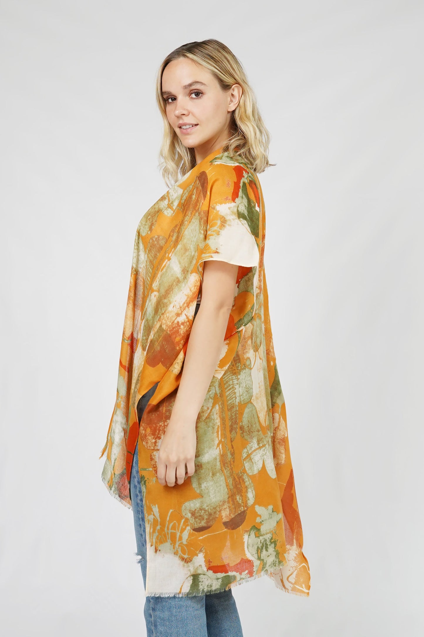 ABSTRACT PRINT KIMONO/VEST