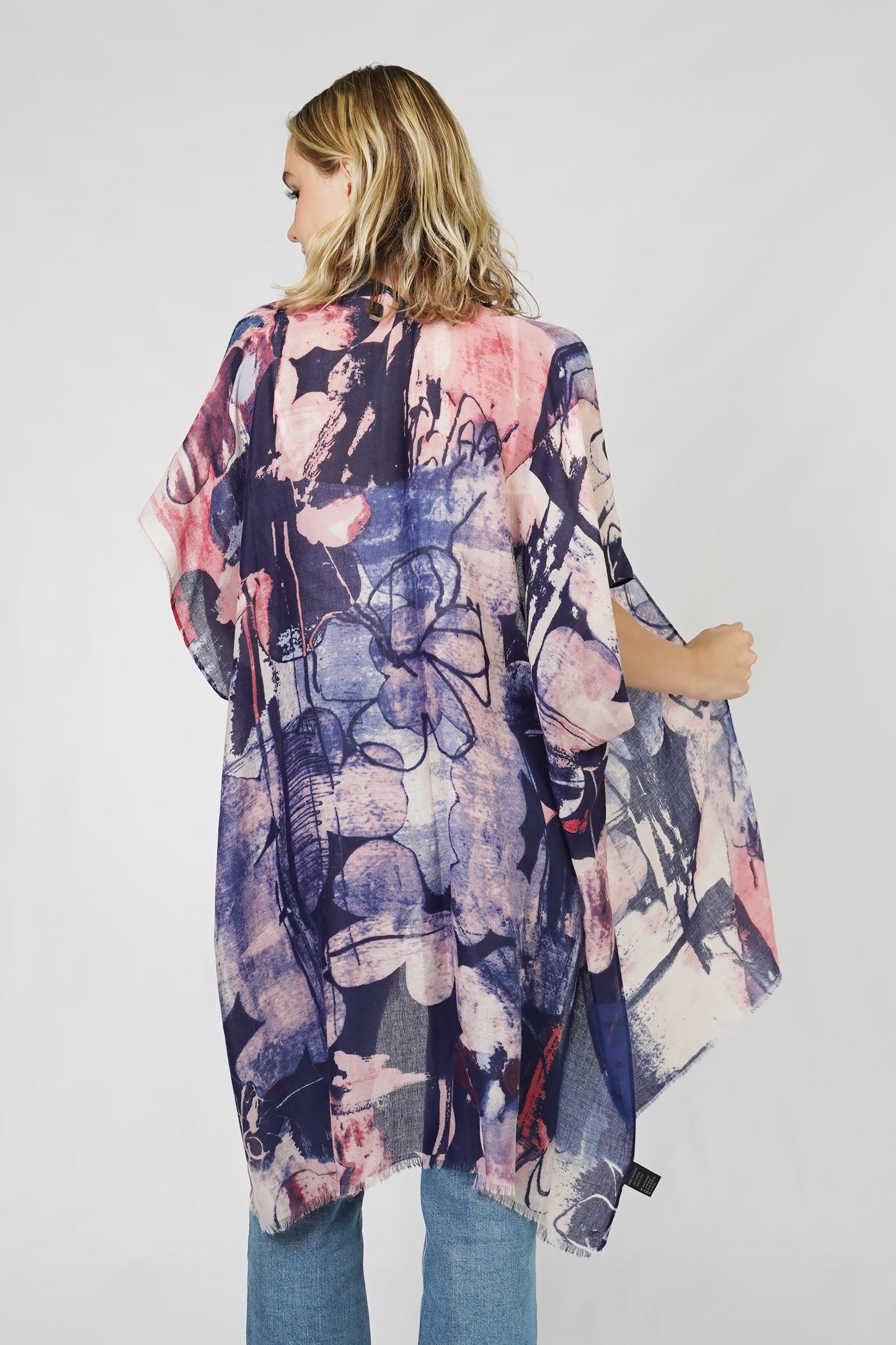 ABSTRACT PRINT KIMONO/VEST