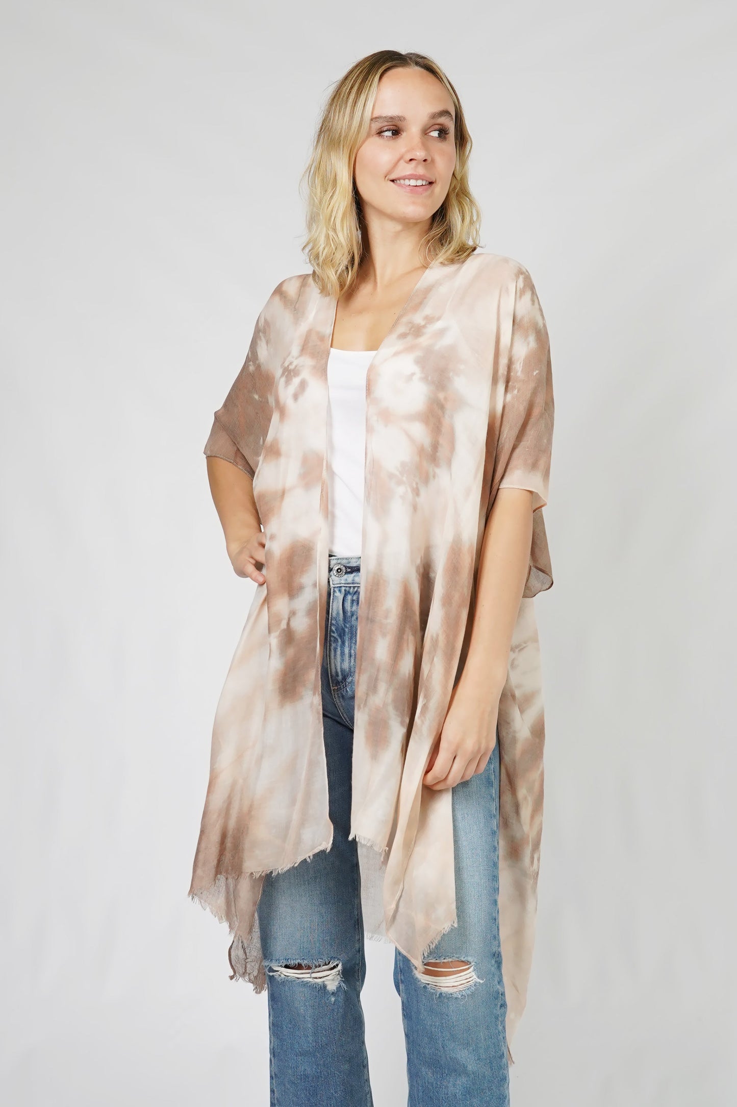 TIE DYE KIMONO/VEST